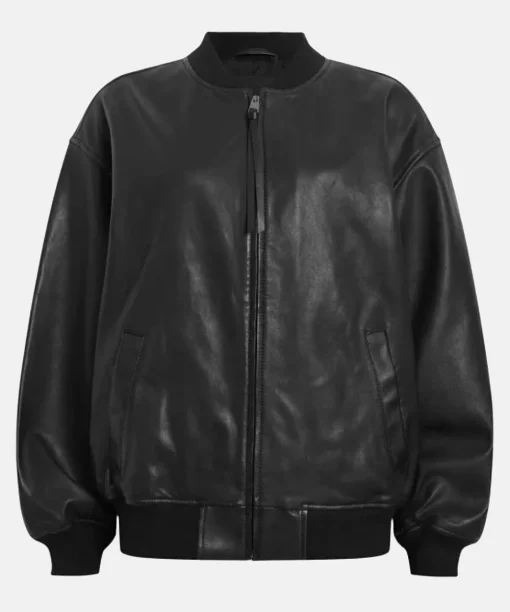 Belle Oversized Leather Jacket