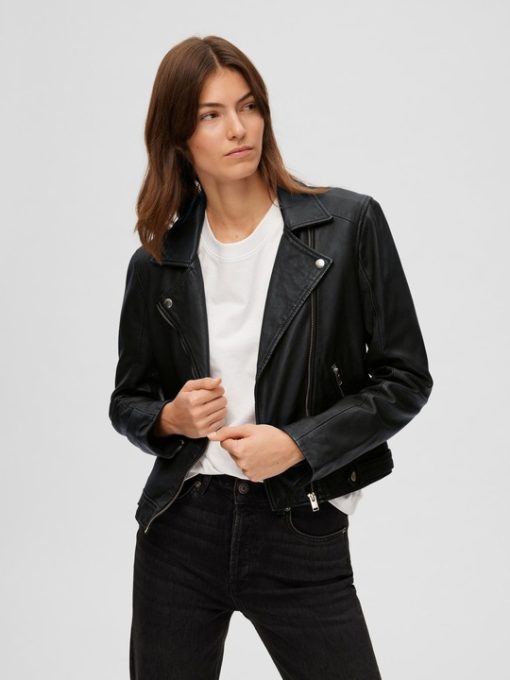 Wommen Femme Leather Jacket