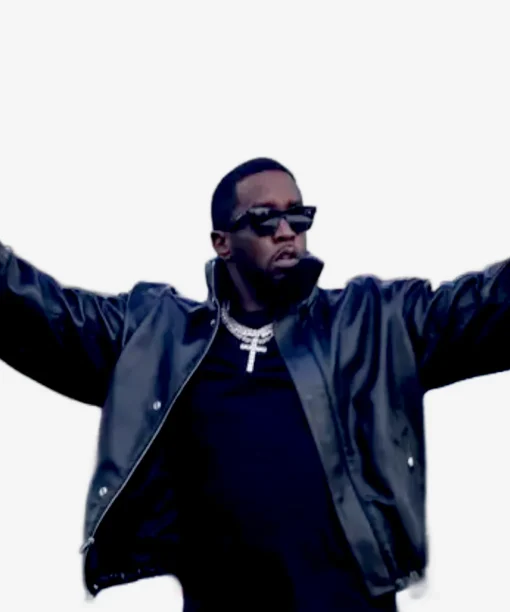 Diddy Combs leather jacket