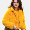 Only Murders in the Building S04 Selena Gomez Yellow Fur Jacket