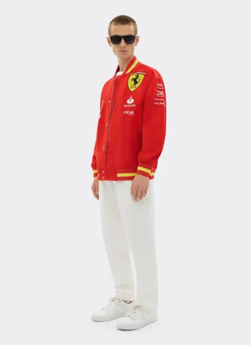 Scuderia Ferrari Miami Team Puma Varsity Bomber Jacket