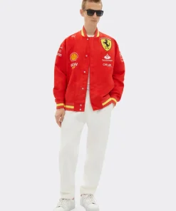 Scuderia Ferrari Puma Varsity Bomber Jacket