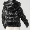 Stunner Black Puffer Hooded Jacket