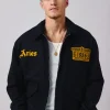 Arsenal X Aries 1886 Wool Bomber Navy Jacket