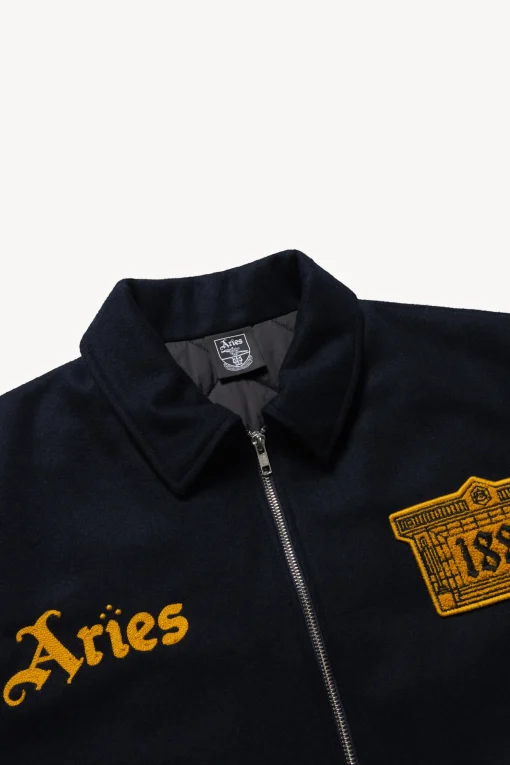 Arsenal X Aries Wool Bomber Navy Jacket