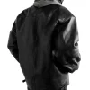 BALENCIAGA Cocoon Kick Oversized Logo-Debossed Leather Jacket