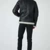 MENS AVIATOR JACKET BLACK