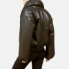 Molly Mae Leather Puffer Jacket