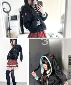 MAYLA x Hatsune Miku Black Down Jacket