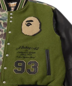 Jeff Hamilton x BAPE Wool & Leather Jacket