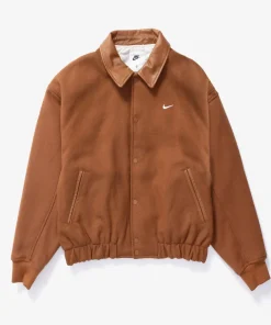 Mens Nike Solo Swoosh Wool Varsity Jacket