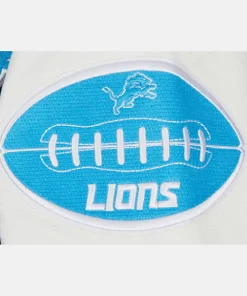 NFL DETROIT LIONS OLD ENGLISH  MEN'S VARSITY JACKET