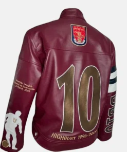 Arsenal Dennis Bergkamp Daughter Yasmin Custom Fan Jacket