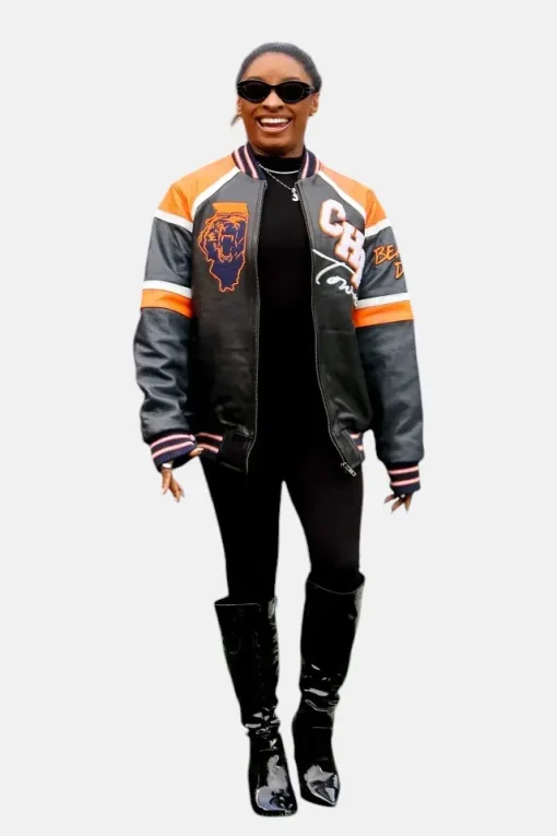 Shop Simone Biles Chicago Bears Jonathan Owens Jacket