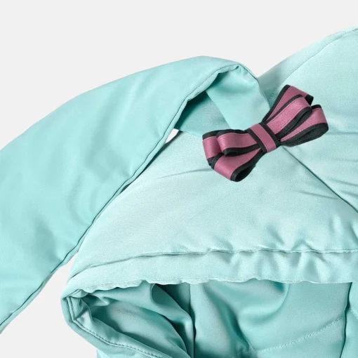 Hatsune Miku Bows and Twintails Blue Green Down Hooded Jacket