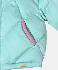 MAYLA Hatsune Miku Bows and Twintails Blue Green Down Jacket