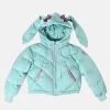 New Hatsune Miku Bows and Twintails Blue Green Down Jacket