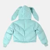 Hatsune Miku Bows and Twintails Aqua Blue Down Jacket