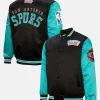 San Antonio Spurs NBA Primetime Heavyweight Satin Bomber Jacket
