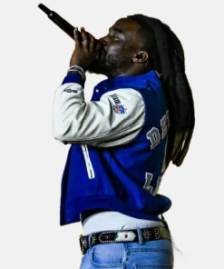Shaboozey Detroit Lions Letterman Jacket