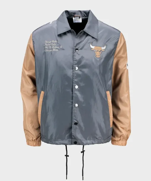 Shop 2024-25 Chicago Bulls City Edition Wild Collective Coaches Jacket
