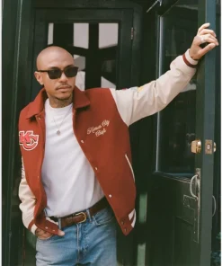 Shop 2024 NFL Abercrombie Kansas City Chiefs Varsity Bomber Jacket