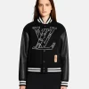 Shop Louis Vuitton x NBA Leather Basketball Varsity Bomber Jacket
