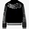 Shop Louis Vuitton x NBA Leather Basketball Varsity Bomber Jacket