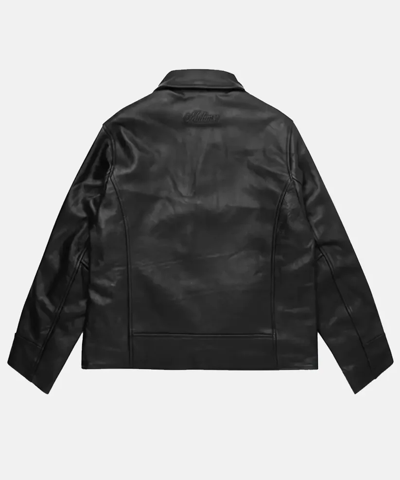 Shop Mutimer Leather Jacket Black