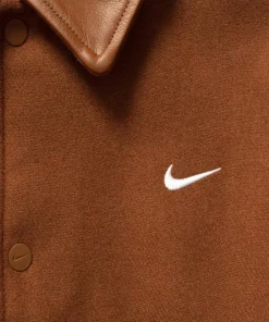 Shop Solo Swoosh Wool Varsity Jacket