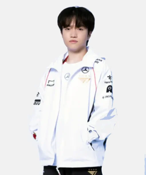 Shop T1 Worlds 2024 Uniform White Jacket For Fans