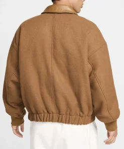 Solo Swoosh Wool Varsity Jacket Mens