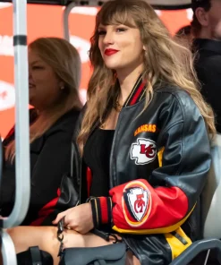 Taylor Swift supported boyfriend Travis Kelce at the Kansas City Chiefs Varisty jacket Sale