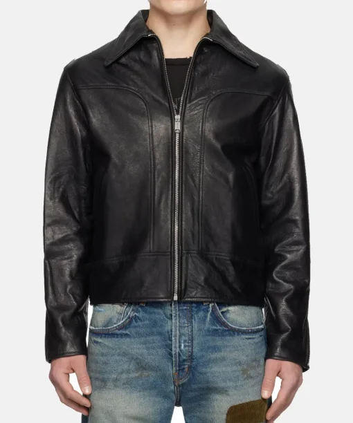 Television Leather Motorcycle Jacket