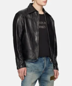 Television Leather Motorcycle Jacket