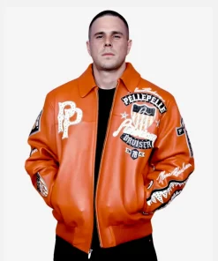 Venom The Last Dance Jared Abrahamson World Premiere Leather Pelle Pelle Bomber Jacket