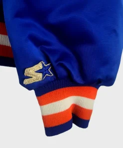 Vintage 80s Florida Gators Starter Satin Bomber Jacket Blue