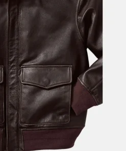 Willis and Geiger Leather Bomber Jacket for sale