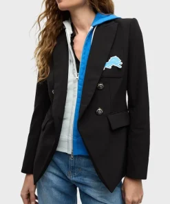 Women Detroit Lions Dickey Hooded Coat