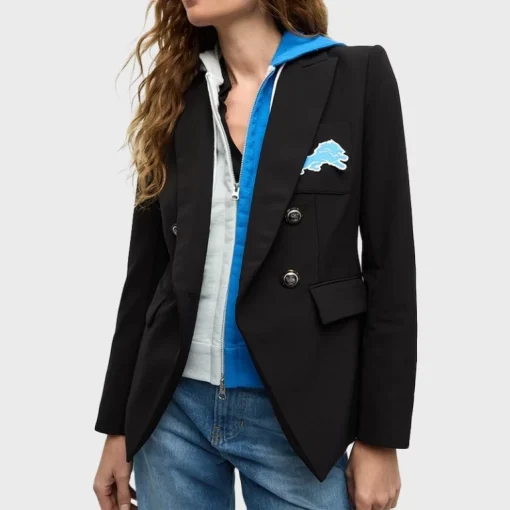 Women Detroit Lions Dickey Hooded Coat