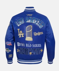 Women's Los Angeles Dodgers Pro Standard Royal 2024 World Series Champions Satin Full-Snap Jacket MLB