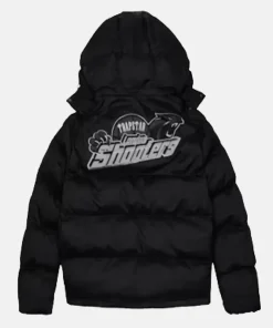 buy Trapstar Shooters BlackReflective Hooded Puffer Jacket