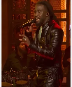 2024 SNL Shaboozey Leather Jacket A Bar song