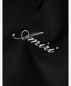 AMIRI Bones Leather Jacket Black & Red