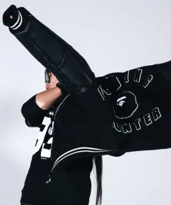 BAPE x Bounty Hunter Busy Worker B & H Black Jacket