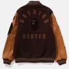 BAPE x Bounty Hunter Varsity Jacket Brown