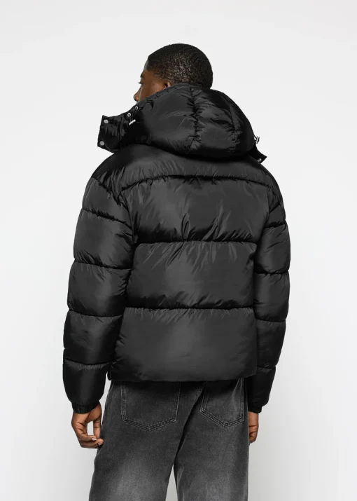 Black Puffer jacket with Hood