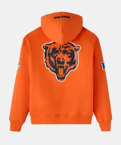 Chicago Bears OVO x NFL OG Owl Icon Team Pullover Hoodie Orange