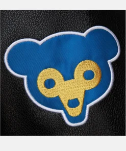 Chicago Cubs Mitchell & Ness Black Blackout Collection Jacket