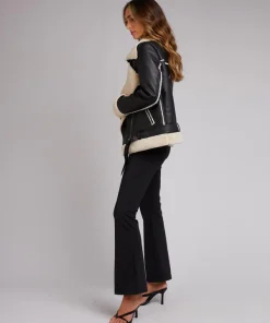 Dakota Johnson Black Shearling Jacket